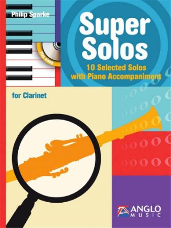 SPARKE:SUPER SOLOS FOR CLARINET AND PIANO +CD