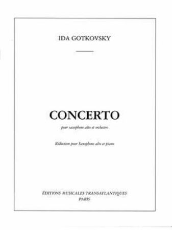 GOTKOVSKY IDA:CONCERTO POUR SAXOPHONE ALTO ET PIANO