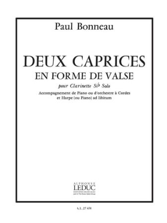 BONNEAU:DEUX CAPRICES EN FORME DE VALSE (KLARINET)