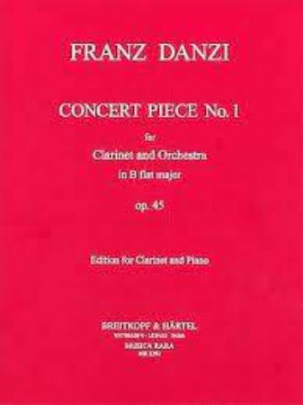 DANZI:CONCERT PIECE NO.1 OP.45 CLARINET AND PIANO