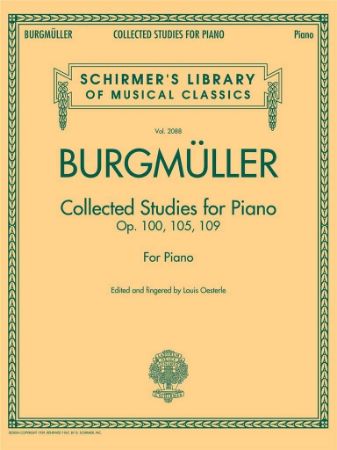 BURGMULLER:COLLECTED STUDIES FOR PIANO OP.100,105,109 FOR PIANO