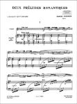 TOURNIER:DEUX PRELUDES ROMANTIQUES OP.17 POUR VIOLON & PIANO(OU HARPE)