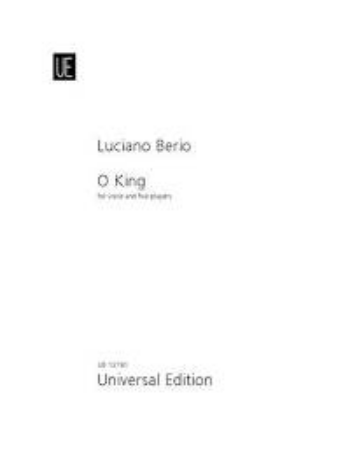 BERIO:O KING FOR VOICE AND THE PLAYERS SET OF PARTS
