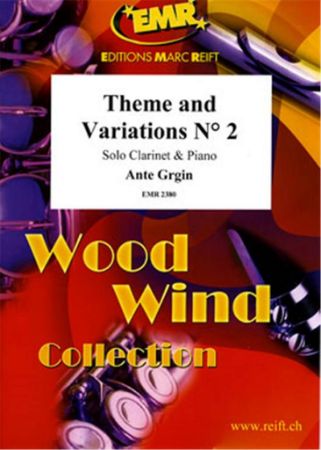 GRGIN:THEME AND VARIATIONS NO.2 CLARINET AND PIANO