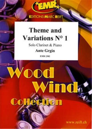GRGIN:THEME AND VARIATIONS NO.1 CLARINET AND PIANO