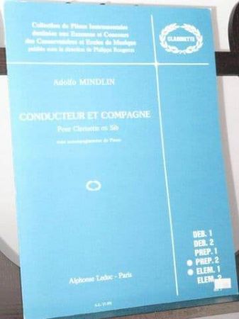 MINDLIN A.:CONDUCTEUR ET COMPAGNE CLARINETTE ET PIANO