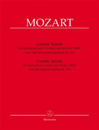 MOZART:GRANDE SONATE KV581 CLARINET(VIOLIN) AND PIANO