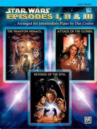 WILLIAMS:STAR WARS EPISODES I,II & III EASY PIANO