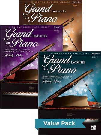 BOBER:GRAND FAVORITES FOR PIANO 4-6(PACK)