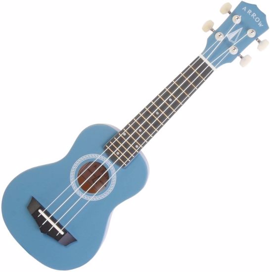 ARROW sopran ukulele PB10 light blue w/bag