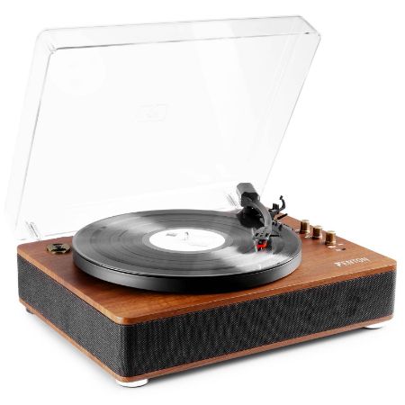 Fenton gramofon RP162D Record Player HQ BT Dark Wood