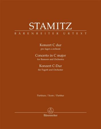SZAMITZ:CONCERTO  C-DUR FOR BASSOON AND ORCHESTAR SCORE