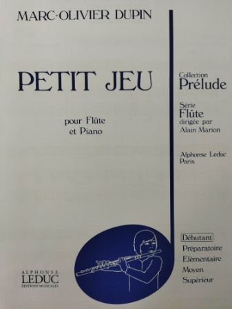 DUPIN:PETIT JEU,FLUTE+PIANO