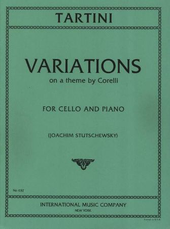 TARTINI:VARIATIONS ON A THEME BY CORELLI CELLO AND PIANO(STUTSCHEWSKY)