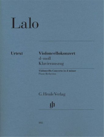 LALO:VIOLONCELLO CONCERTO D-MOLL CELLO AND PIANO