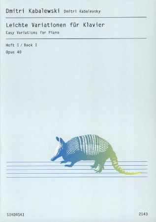 KABALEWSKI:LEICHTE VARIATIONEN OP.40 PIANO VOL.1
