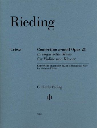 RIEDING:CONCERTINO A-MOLL OP.21 VIOLIN AND PIANO