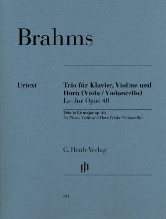 BRAHMS:TRIO FOR PIANO,VIOLIN AND HORN VIOLA/VIOLONCELLO) ES-DUR OP.40