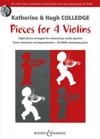 COLLEDGE:PIECES FOR 4 VIOLINS +CD-ROM