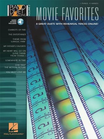 MOVIE FAVORITES,FEATURING 8 GREAT DUETS PLAY ALONG+AUDIO ACCESS 4 HANDS PIANO