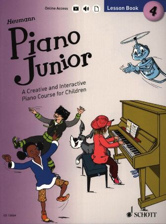 HEUMANN:PIANO JUNIOR LESSON BOOK 4+AUDIO ACCESS