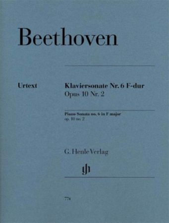 BEETHOVEN:PIANO SONATA NO.6 F-DUR OP.10 NO.2 FOR PIANO