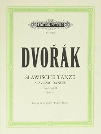 DVORAK:SLAVONIC DANCES OP.72 VOL.2 4 HANDS