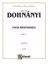 DOHNANYI:FOUR RHAPSODIES OP.11 FOR PIANO
