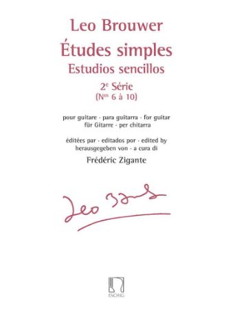 BROUWER:ETUDES SIMPLES SERIE 2 NO.6 a 10