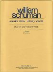 SCHUMAN:AWAKE THOU WINTRY EARTH DUO FOR CLARINET AND VIOLIN