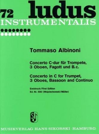 ALBINONI:CONCERTO IN C FOR TRUMPET,3 OBOES,BASSOON AND CONTINUO