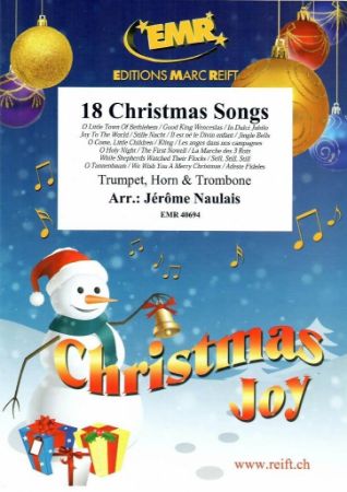 NAULAIS.18 CHRISTMAS SONGS TRUMPET+HORN & TROMBONE