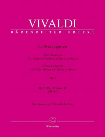 VIVALDI:LA STRAVAGANZA 12 CONCERTOS FOR VIOLIN,STRINGS AND BASSO CON.OP.4 VOL.2