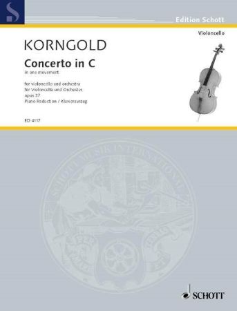 KORNGOLD:CONCERTO IN C,CELLO AND PIANO