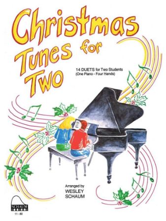 SCHAUM:CHRISTMAS TUNES FOR TWO 14 DUETS 4 HANDS