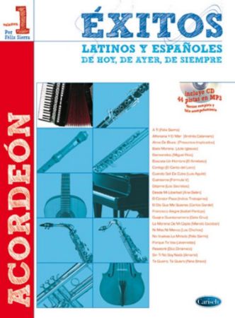 EXITOS LATINOS Y ASPANOLES VOL.1 +CD ACCORDEON