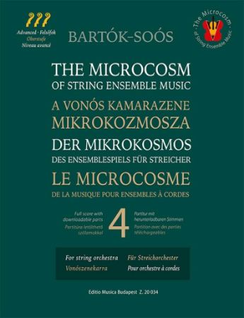 BARTOK:THE MICROCOCOSM 4 STRING ENSEMBLE MUSIC SCORE AND PARTS + AUDIO ACCESS