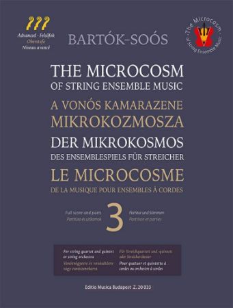 BARTOK:THE MICROCOCOSM 3 STRING ENSEMBLE MUSIC SCORE AND PARTS + AUDIO ACCESS