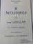 LANGLAIS:5 MELODIES CHANT ET PIANO