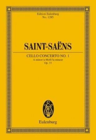 SAINT-SAENS:CELLO CONCERTO NO.1 OP.33 STUDY SCORE