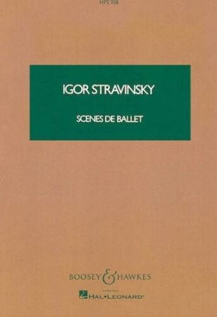 STRAVINSKY:SCENES DE BALLET STUDY SCORE