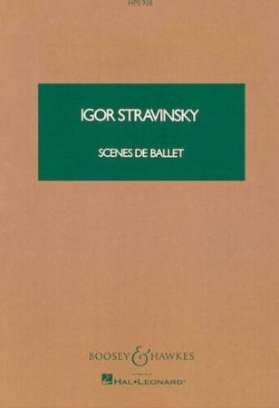 STRAVINSKY:SCENES DE BALLET STUDY SCORE