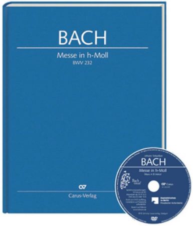 BACH J.S.:MESSE IN H-MOLL BWV 232 HARD COVER FULL SCORE + DVD