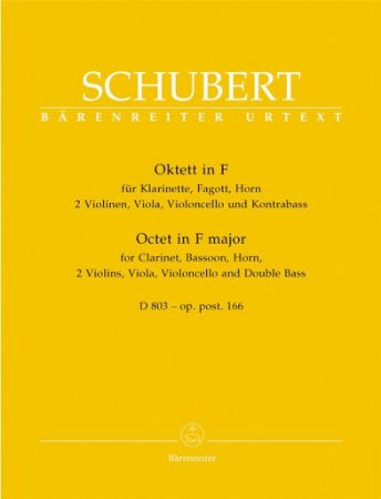 SCHUBERT:OCTET IN F MAJOR D803-OP.POST.166