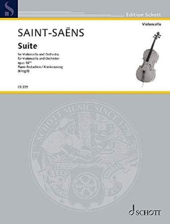 SAINT-SAENS:SUITE OP.16bis FOR CELLO AND PIANO