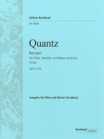 QUANTZ:CONCERTO/KONZERT G-DUR FLUTE AND PIANO QV5:174