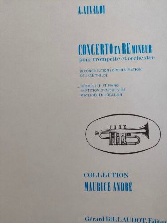 VIVALDI:CONCERTO IN RE MINEUR POUR TROMPETTE & PIANO