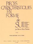 DUBOIS:PIECES CARACTERISTIQUES EN FORME DE SUITE NO.2 SAXOPHONE ET PIANO