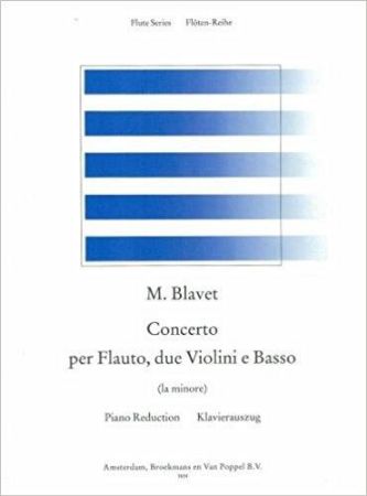 BLAVET:CONCERTO PER FLAUTO E PIANO LA MINORE