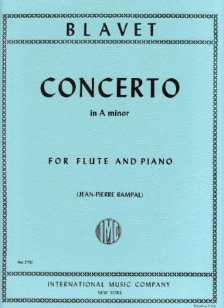 BLAVET M:CONCERTO IN A MINOR,FLUTE AND PIANO